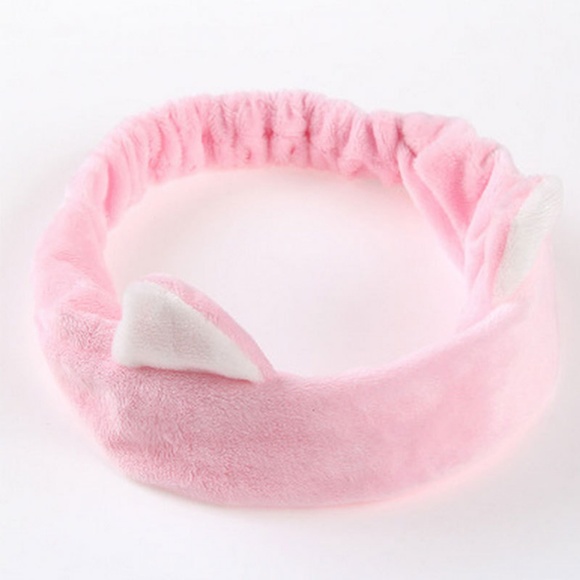 Pink Cat Ear Soft Headband - Picture 2 of 7